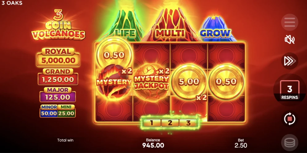 3 Coin Volcano