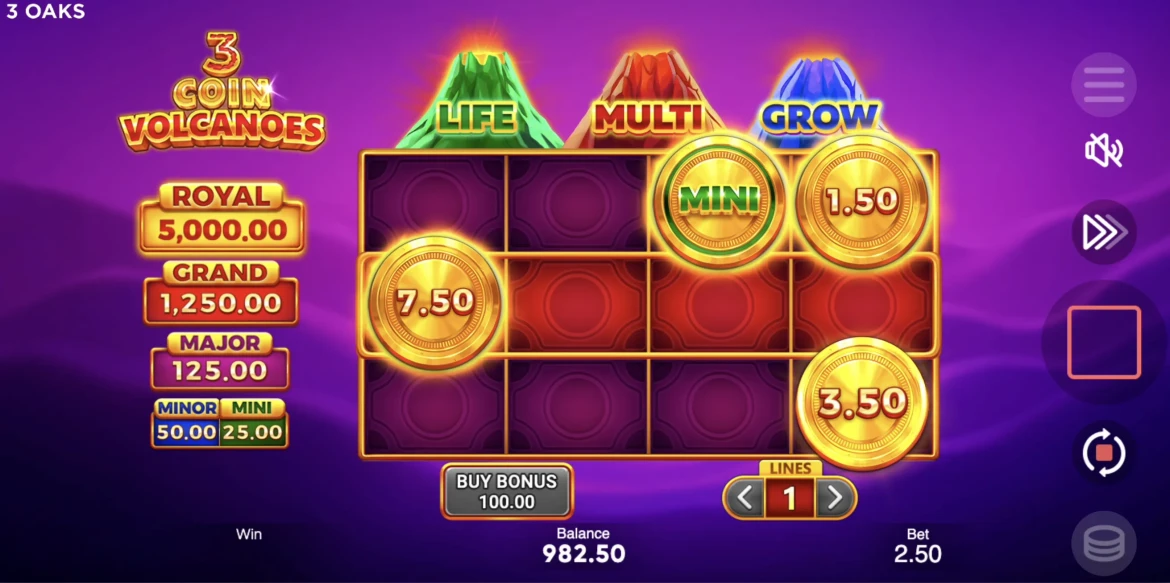 3 Coin Volcano